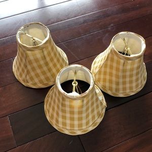 Mini- Small lampshades for sconce or other light.